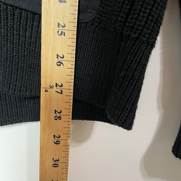 Banana Republic Men's Utility Shawl Neck Cardigan Knit Sweater Black XS Cotton - Picture 7 of 13